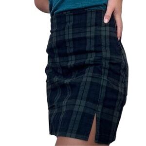 Brandy Melville J. Galt Plaid Mini Skirt